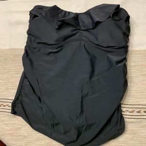 Maternity strapless swim top